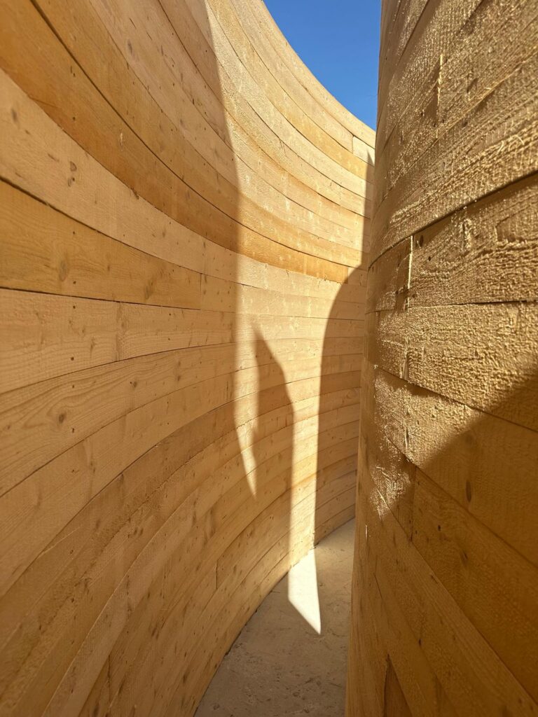 Museum Ehrhardt Holzverschalungen für den Lehmbau - Detailansicht